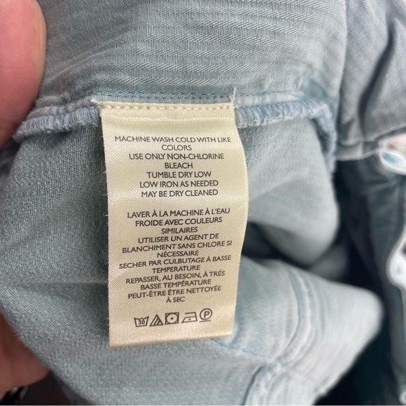 Free People Tahiti Herringbone Cargo Pants Size XS teal - Picture 9 of 10